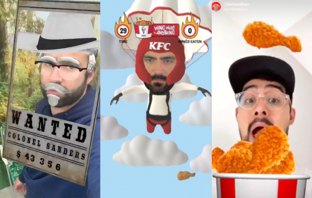 Promoción filtros KFC Instagram — caso de éxito